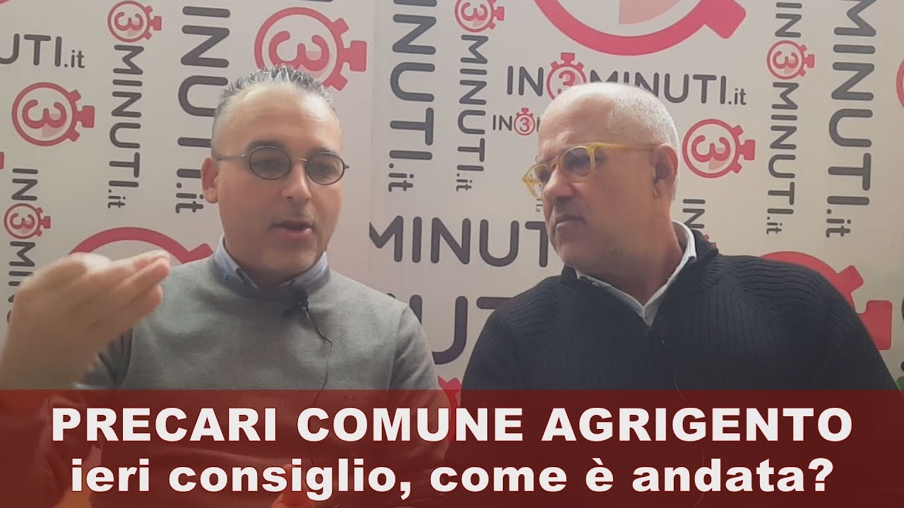 Precari Comune Agrigento, ieri consiglio comunale, come è andata? 📹 Ascoltiamo Marco Vullo VIDEO