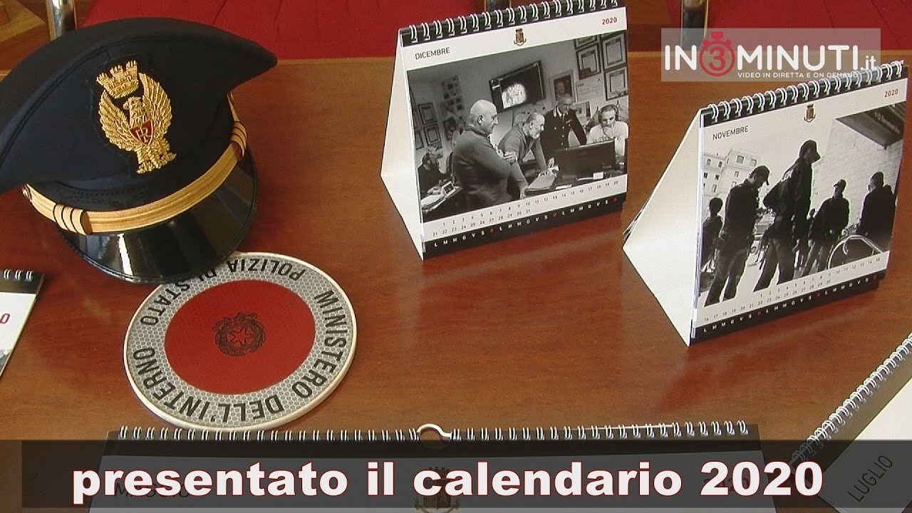 Calendario 2020 della Polizia di Stato e gli auguri del questore di Agrigento Rosa Maria Iraci📽VIDEO