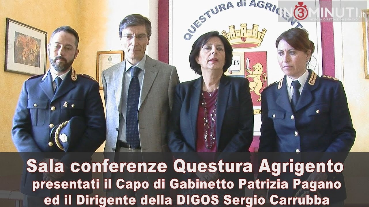 Il Questore di Agrigento Rosa Maria Iraci ha presentato stamani il Capo di Gabinetto Patrizia Pagano ed il Dirigente DIGOS Sergio Carrubba VIDEO📽