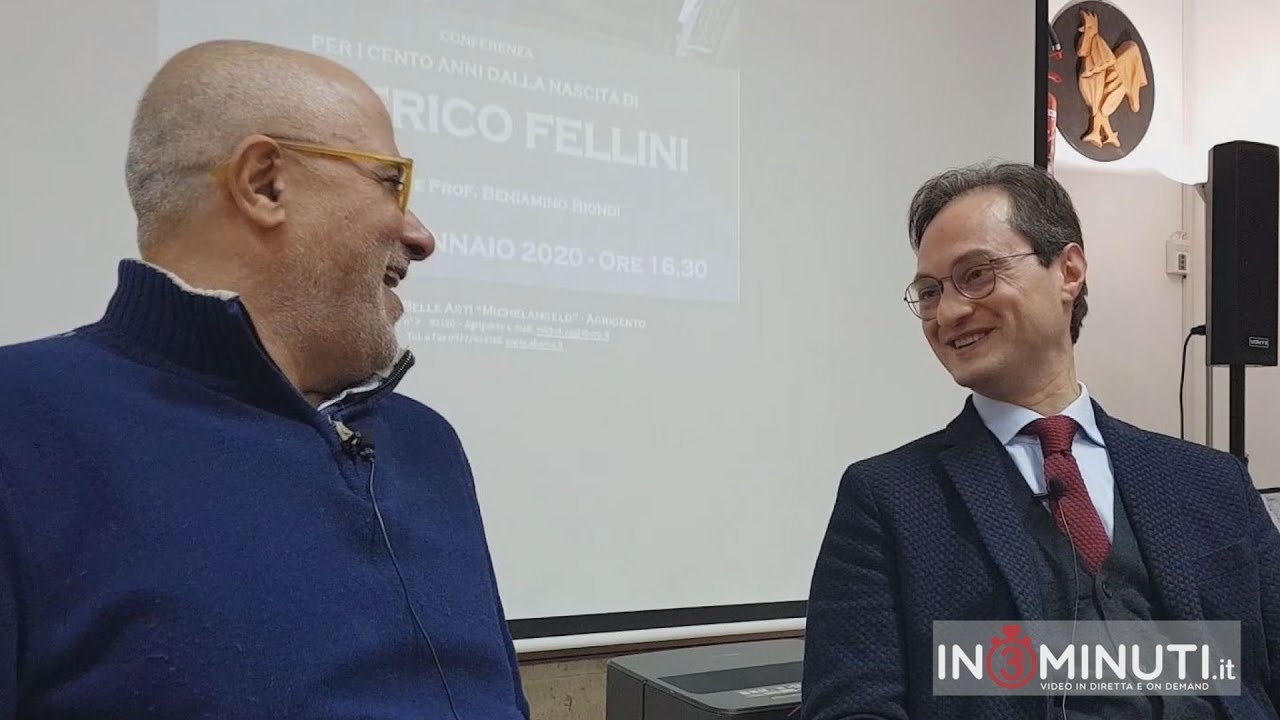 Ieri, lunedì 20 gennaio, Beniamino Biondi ha ricordato Federico Fellini nel centenario della nascita. La conferenza si è svolta nei locali dell’Accademia di Belle Arti MICHELANGELO di Agrigento, diretta da Alfredo Prado