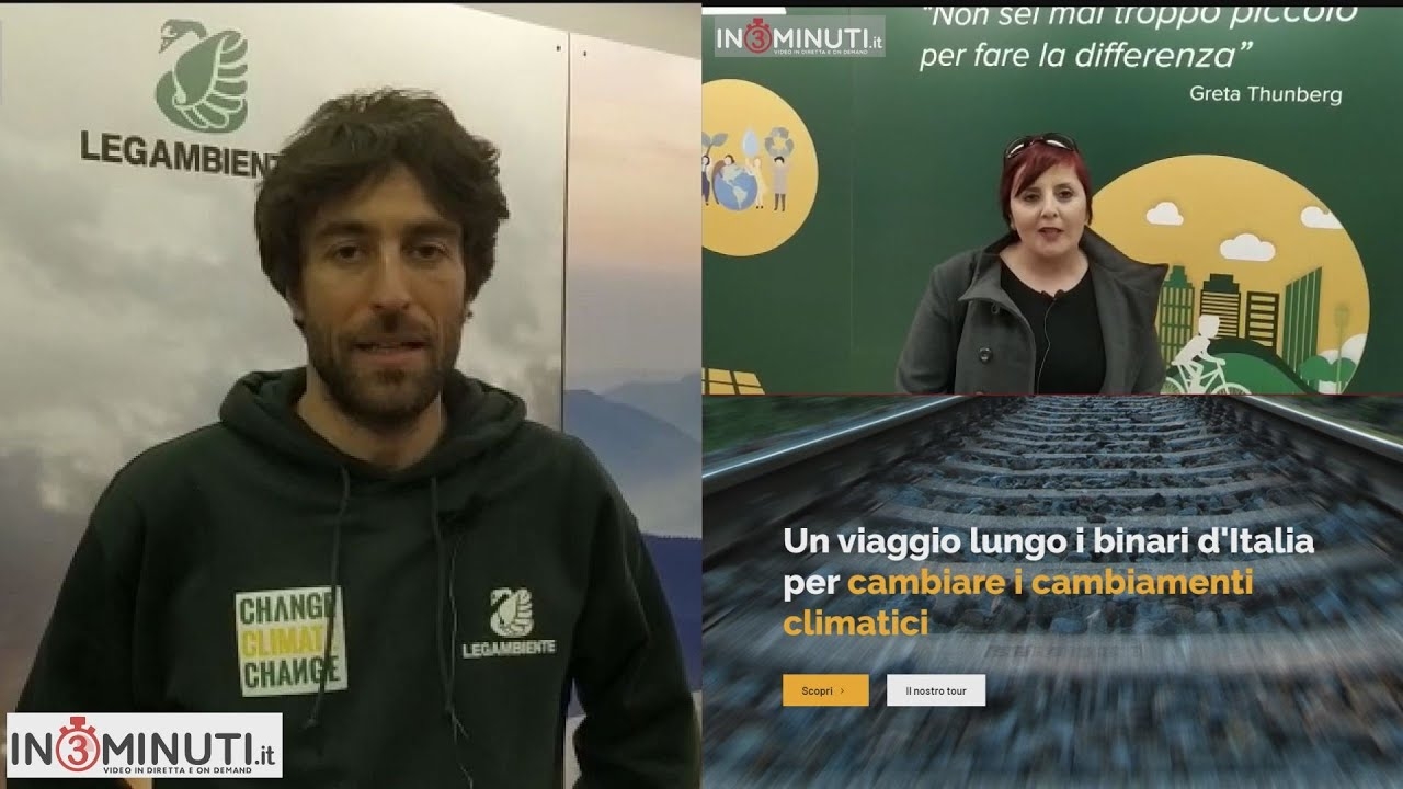 Il TRENO VERDE di Legambiente ad Agrigento, ascoltiamo il portavoce Mattia Lolli 🎥video