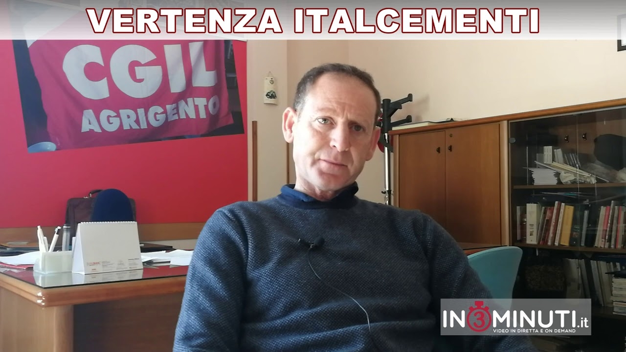 VERTENZA ITALCEMENTI Porto Empedocle, firmato protocollo d’intesa, Alfonso Buscemi CGIL🎥