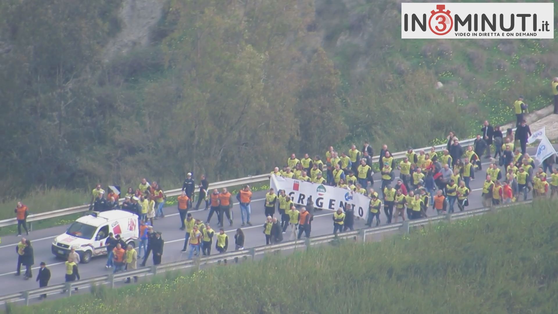 Isolamento infrastrutturale Agrigento, il “CARTELLO SOCIALE” scrive al Prefetto 04/02/2020 (📽️VIDEO MANIFESTAZIONE)