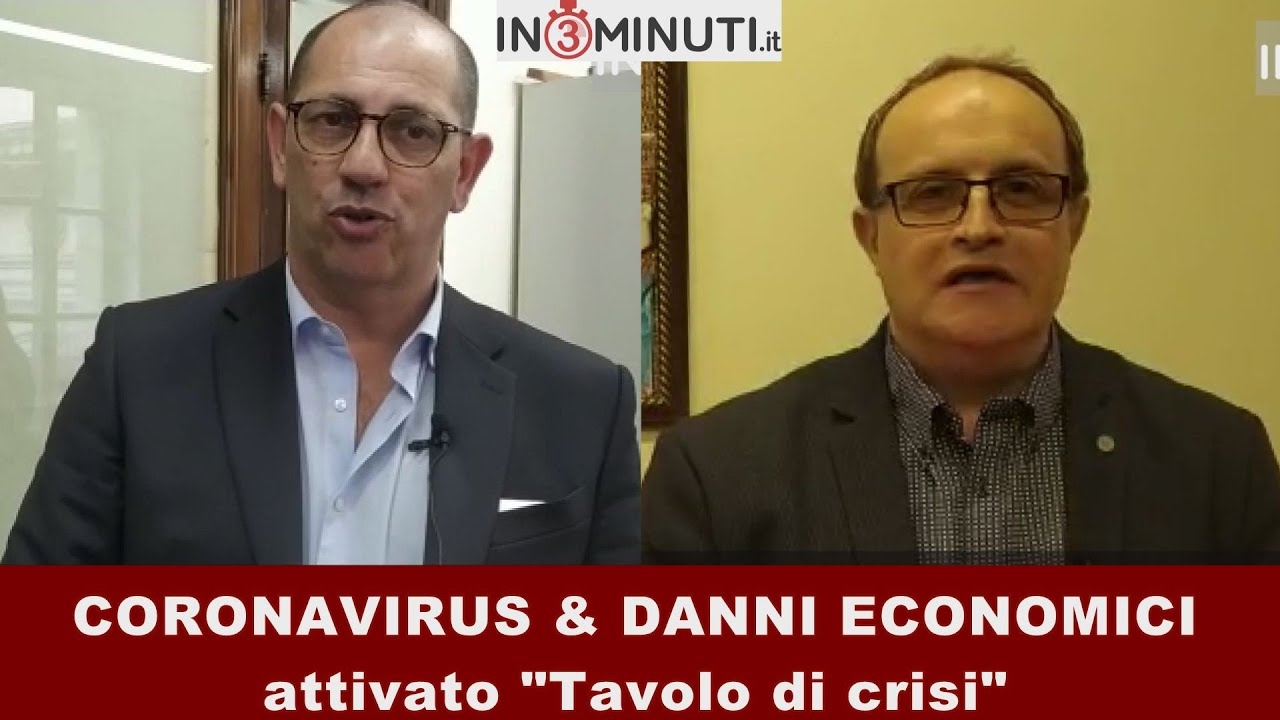 CORONAVIRUS & DANNI ECONOMICI, attivato “Tavolo di crisi” FRANCESCO Picarella, Presidente CONFCOMMERCIO Sicilia, CLAUDIO Spoto segretarioCNA 🎥