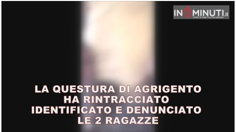 CORONAVIRUS,  LA QUESTURA DI AGRIGENTO HA RINTRACCIATO IDENTIFICATO E DENUNCIATO LE 2 RAGAZZE 🎥VIDEO