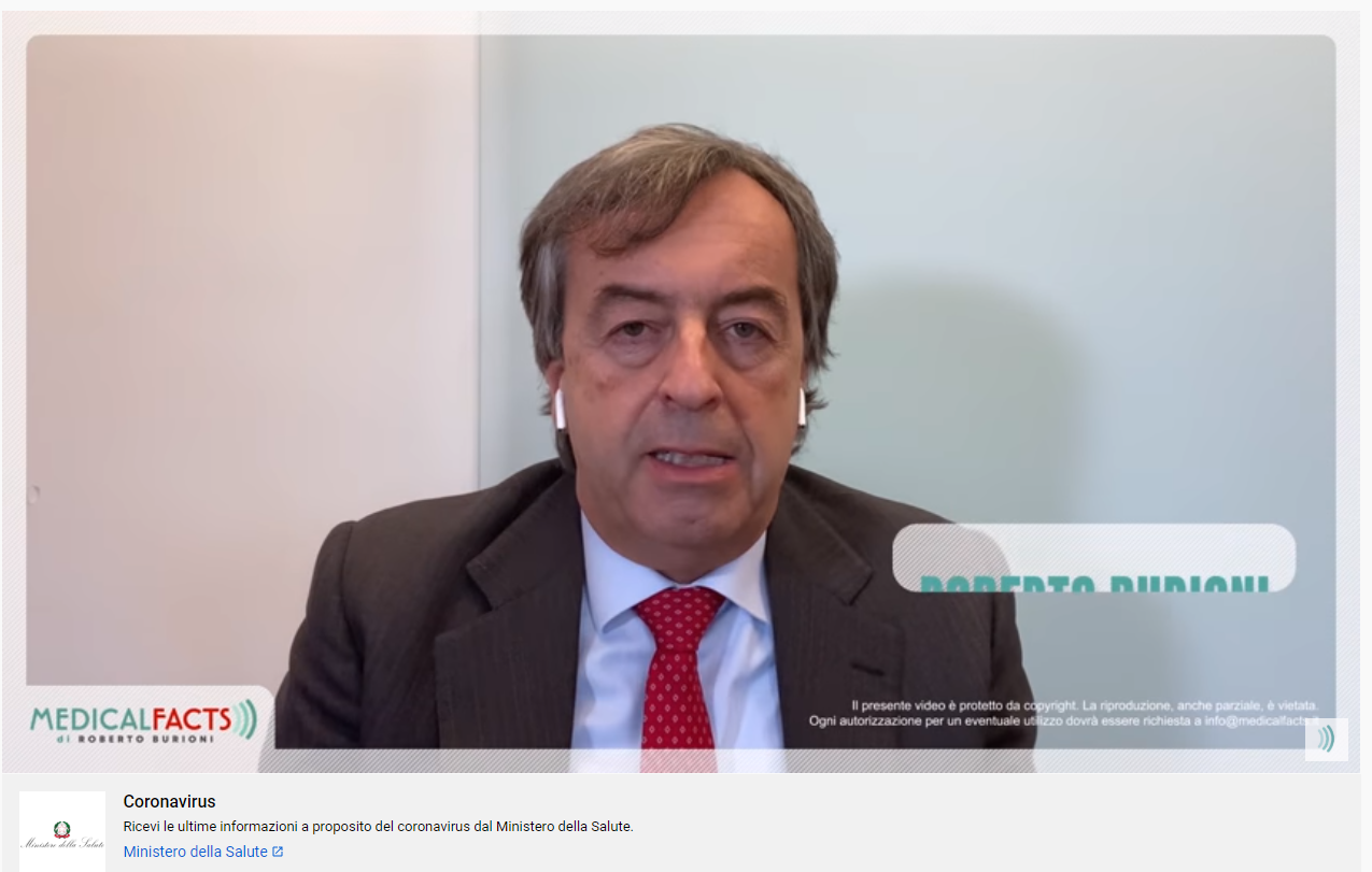 In questo video Roberto Burioni spiega perché non c’è nessun rischio di trasmissione del coronavirus attraverso le zanzare