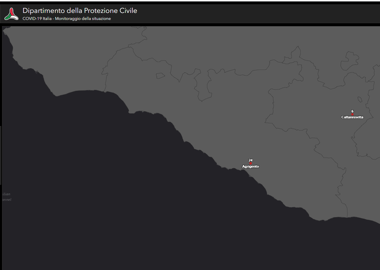Provincia Agrigento, 18/03/2020 17:00, Casi totali 24, (ieri erano 22)
