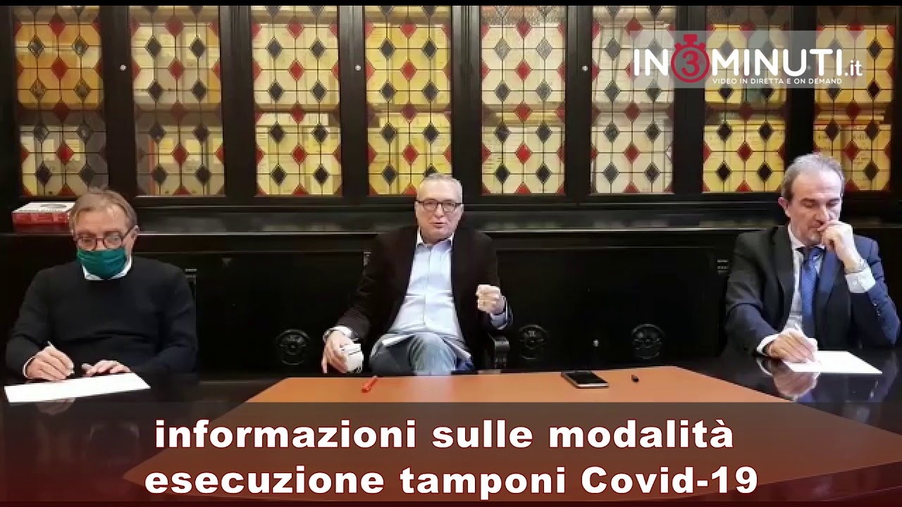 Informazioni sulle modalità esecuzione tamponi Covid 19, 🎥Alessandro Mazzara, DIRETTORE GENERALE F.F. ASP AG