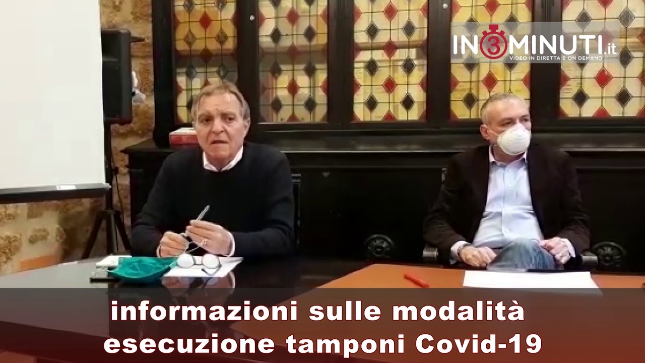 Informazioni sulle modalità esecuzione tamponi Covid 19, 🎥Gaetano Mancuso, DIRETTORE SANITARIO ASP AG