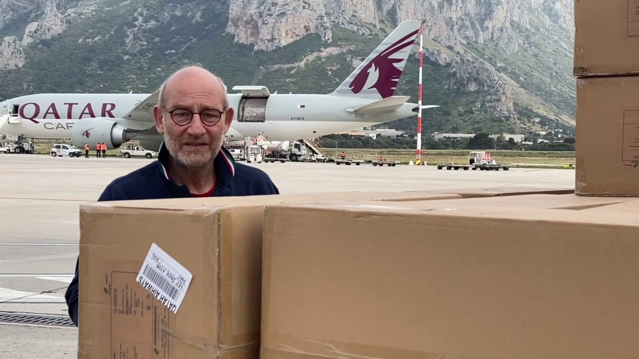 Arrivate altre 56 tonnellate di materiale acquistato dalla Regione  VIDEO 🎥