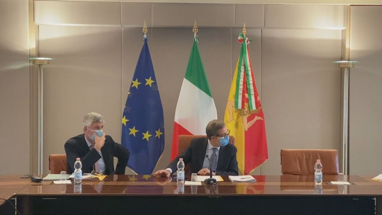 Fase 2, iniziata riunione di Musumeci con parti sociali, 🎥video ricevuto