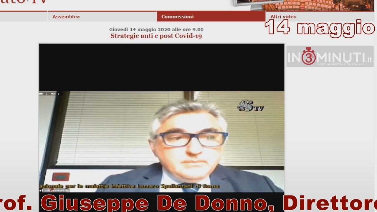 «Ho dovuto prostituirmi nelle televisioni per sdoganare il plasma» prof DE DONNO 🎥audizione Senato