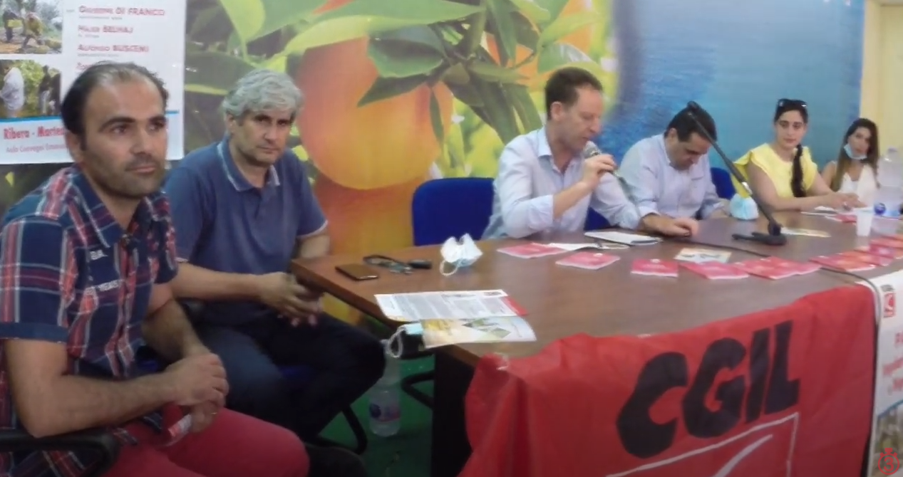 Campagna contro lo sfruttamento in agricoltura in Sicilia promossa da Flai Cgil, ascoltiamo Alfio Mannino, Tonino Russo, Alfonso Buscemi e Giuseppe  Di Franco🎥video