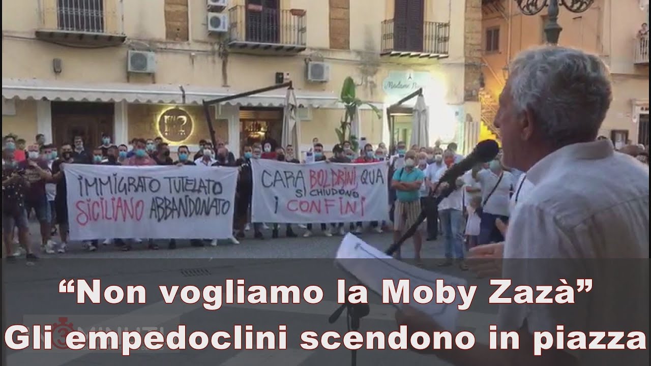 “Non vogliamo la Moby Zazà” gli empedoclini ieri sono scesi in piazza, ascoltiamo Peppe Lo Iacono al microfono di Danilo Verruso🎥