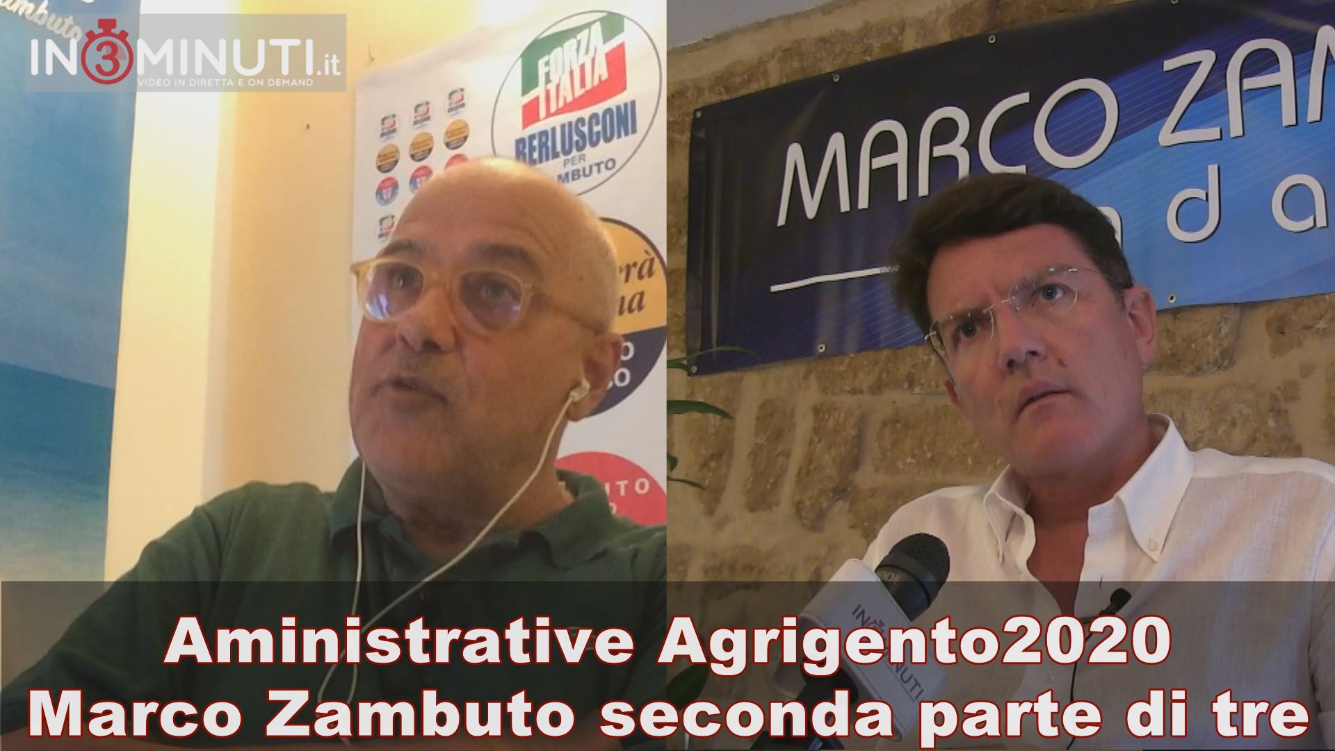 #Amministrative2020, incontro con i candidati a Sindaco, Marco Zambuto, seconda parte di tre 🎥video
