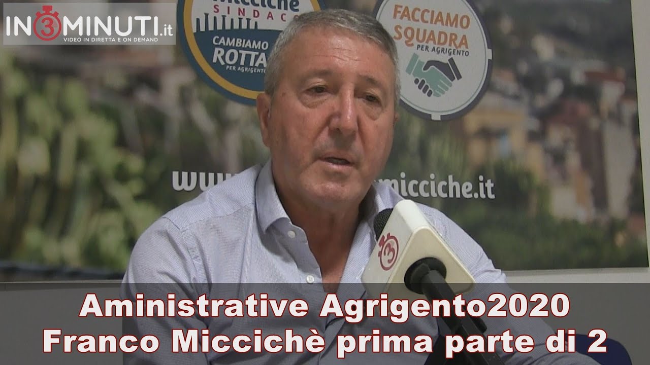 #Amministrative2020 con Franco Miccichè abbiamo parlato anche di Fusaro e Di Mauro, prima parte di 2