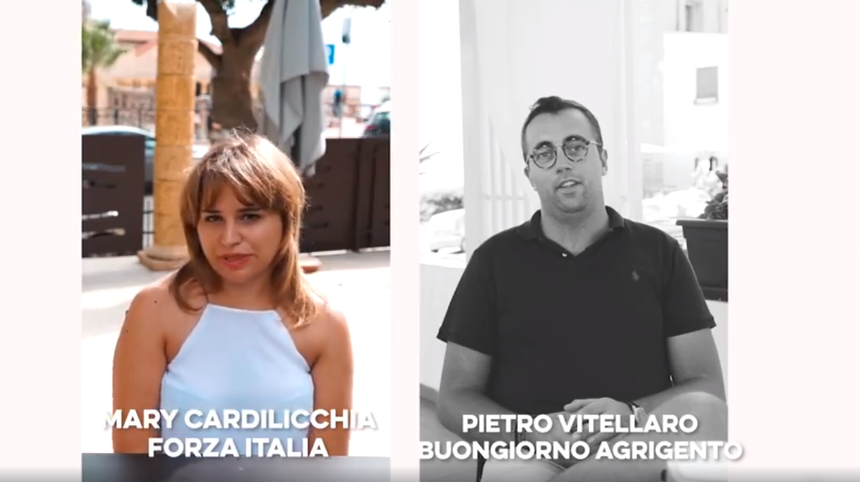 produzione SBEM:  abbiamo conosciuto Mary Cardilicchia, candidata nella lista Forza Italia per Marco Zambuto sindaco e Pietro Vitellaro, candidato nella lista Buongiorno Agrigento Buongiorno Agrigento per Lillo Firetto sindaco