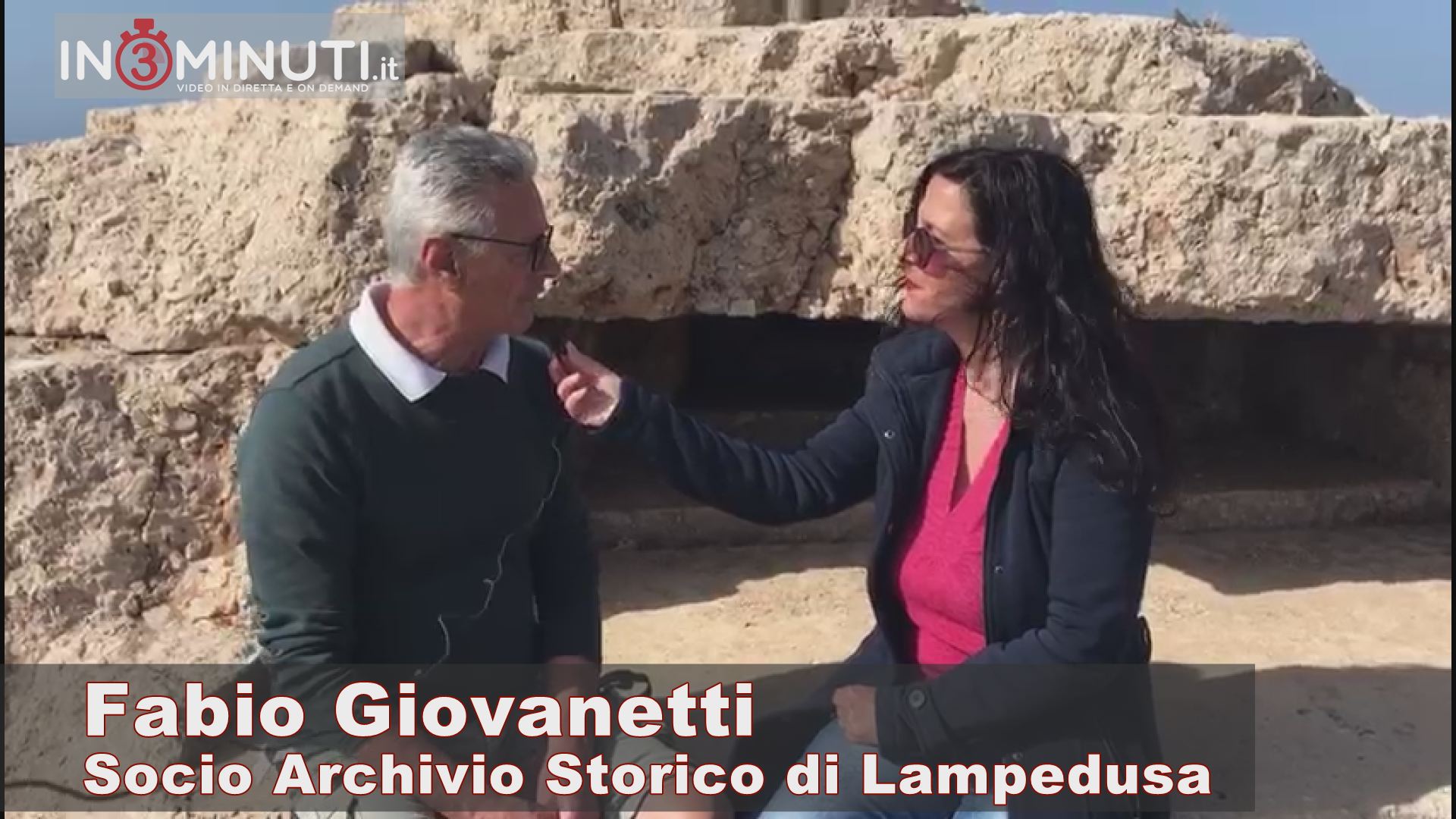 Lampedusa, fortini a difesa dell’isola ai tempi della seconda guerra mondiale. Al microfono di M. Rita Savitteri il prof. Fabio Giovanetti dell’Archivio Storico di Lampedusa