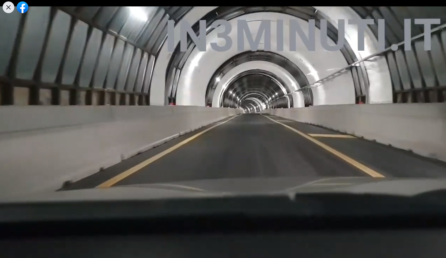 RIAPERTA la GALLERIA SPINASANTA. Era stata chiusa il 2 settembre 2018 Ridotte le dimensioni della carreggiata, ci sarà un’unica corsia 🎥Video