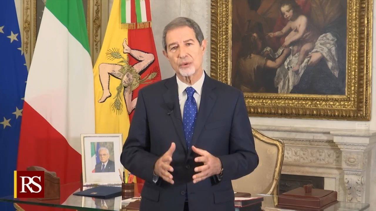 Messaggio di fine anno del presidente della Regione Siciliana Nello Musumeci
