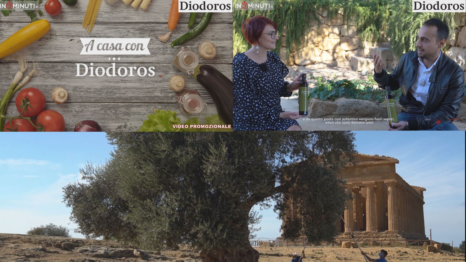 📽 Progetto Diodoros Food Exhibition ideato da CoopCulture in collaborazione con Parco Valle dei Templi…oggi “l’olio”