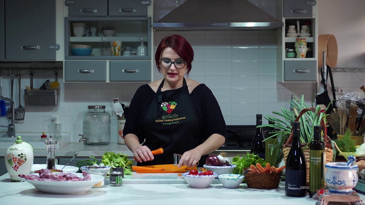 🎥Progetto Diodoros Food Exhibition ideato da CoopCulture in collaborazione con Parco Valle dei Templi…oggi “Coniglio alla cacciatora”