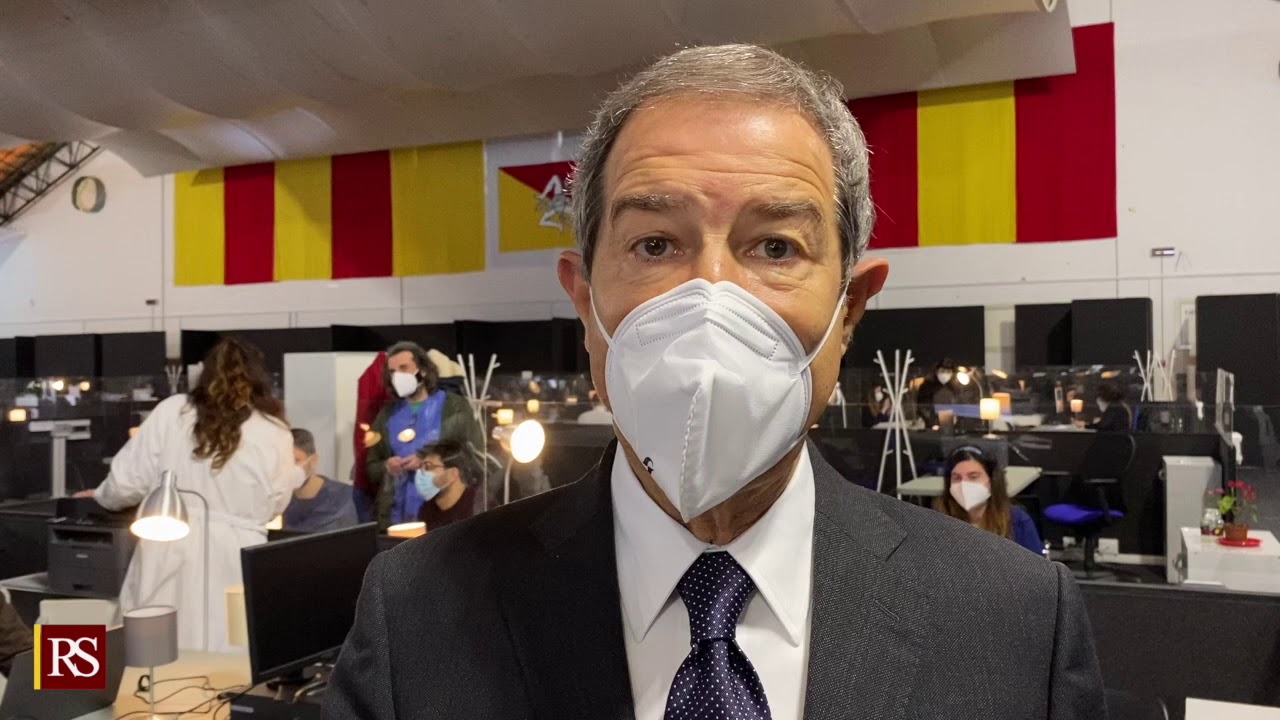 Covid: Palermo, Musumeci inaugura primo Centro vaccini in Sicilia 🎥 VIDEO