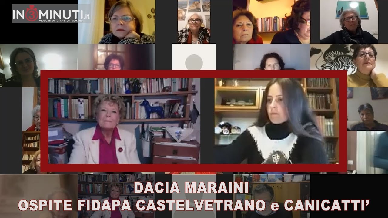 “Trio – Storia di due amiche, un uomo e la peste di Messina” DACIA MARAINI ospite  FIDAPA CASTELVETRANO e CANICATTI’, conversazione a cura di Lavinia Napoli 📽