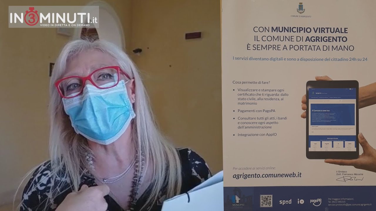 “Municipio Virtuale” il Comune di Agrigento a portata di mano 24h su 24, 🎥Rosalia Scibetta, Marco Vullo e Roberta Lala, di Giovanna Neri, 2 video