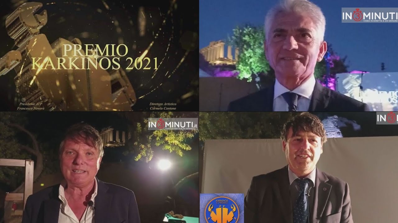 Premio Karkinos 2021, Filippo Dispenza, Carmelo Cantone, Francesco Novara 🎥Giovanna Neri #in3minuti