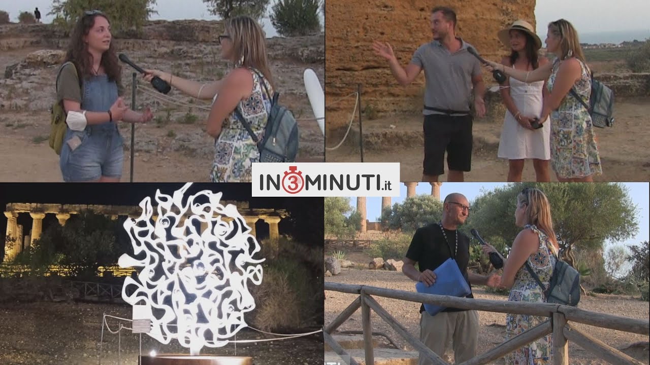 “L’uomo quantico” nella Valle dei Templi, le impressioni dei visitatori e di Sergio Brucato 🎥