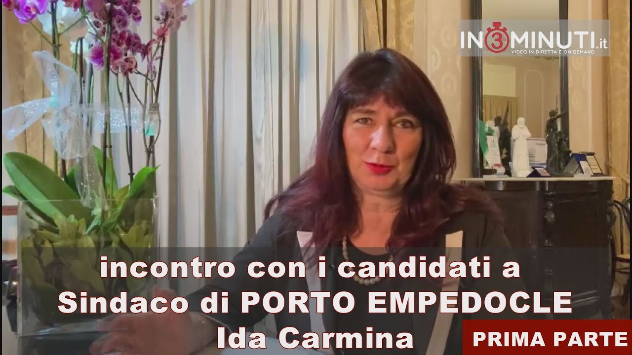Incontro con i candidati a Sindaco di PORTO EMPEDOCLE, Ida Carmina 📌1ª parte di 2, di Danilo Verruso