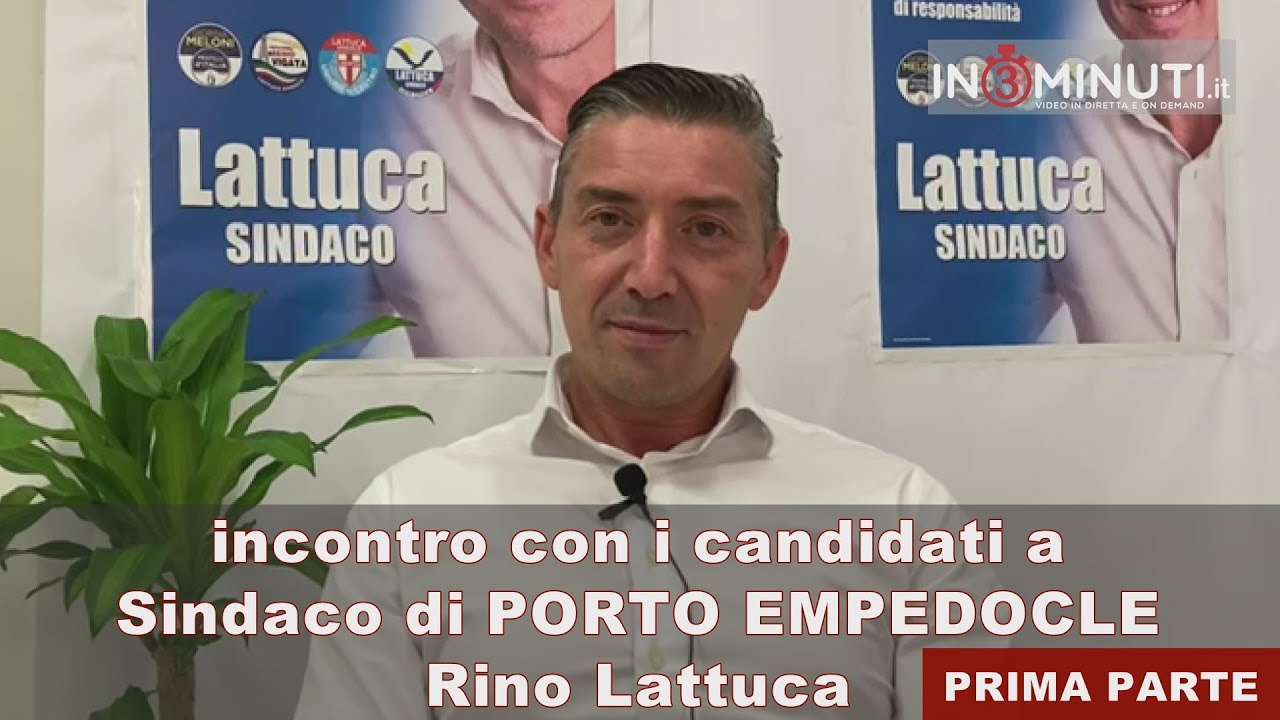 Incontro con i candidati a Sindaco di PORTO EMPEDOCLE, Rino Lattuca 📌1ª parte di 2 di Danilo Verruso