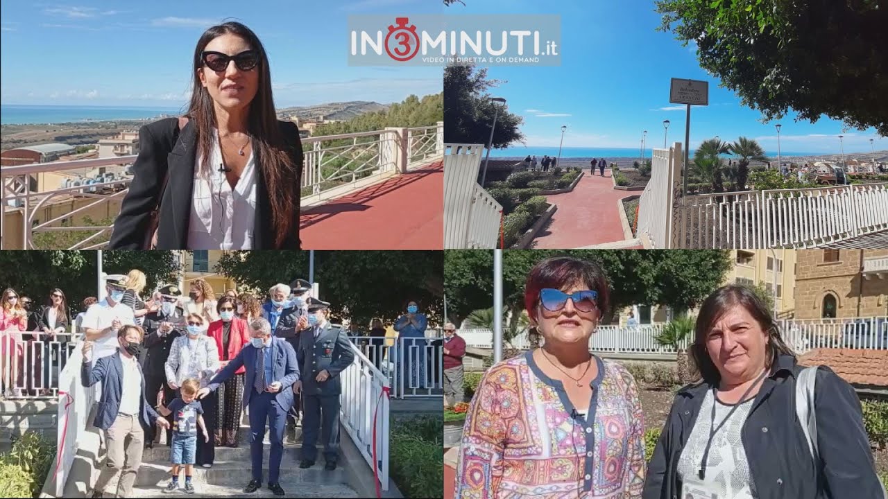 Riconsegnata alla città la villetta “Belvedere Antonio e Pietro Arancio”🎙ascoltiamo la nipote Elena Palermo e la vicepresidente dell’associazione Guide Turistiche Agrigento, Graziella Spina, al microfono di Giovanna Neri