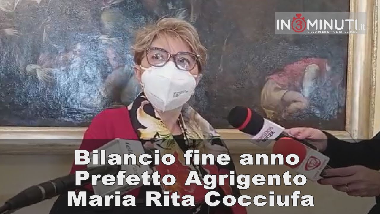 Bilancio fine anno Prefetto Agrigento Maria Rita Cocciufa 🎥VIDEO