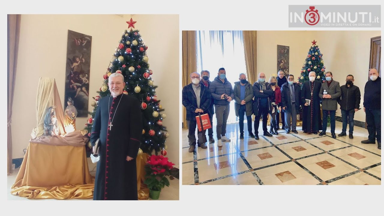 Tradizionale scambio di auguri tra l’arcivescovo di Agrigento, monsignor Alessandro Damiano e i giornalisti.