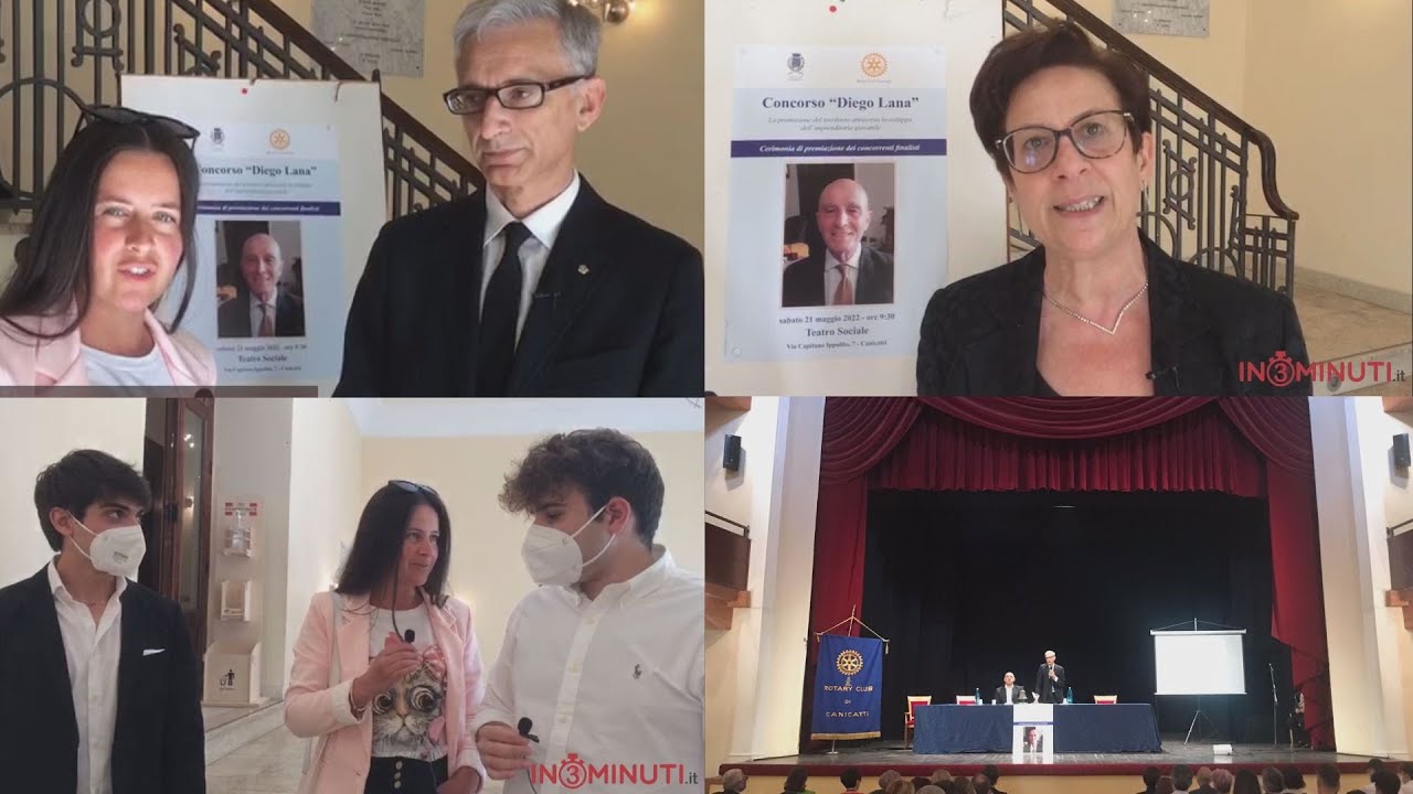 Concorso “Diego Lana”, stamani la cerimonia di premiazione organizzata dal Rotary Club