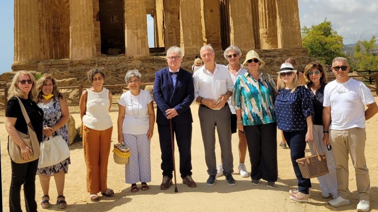 Nikolaos Stampolidis, direttore generale del Museo dell’Acropoli di Atene visita la Valle dei Templi