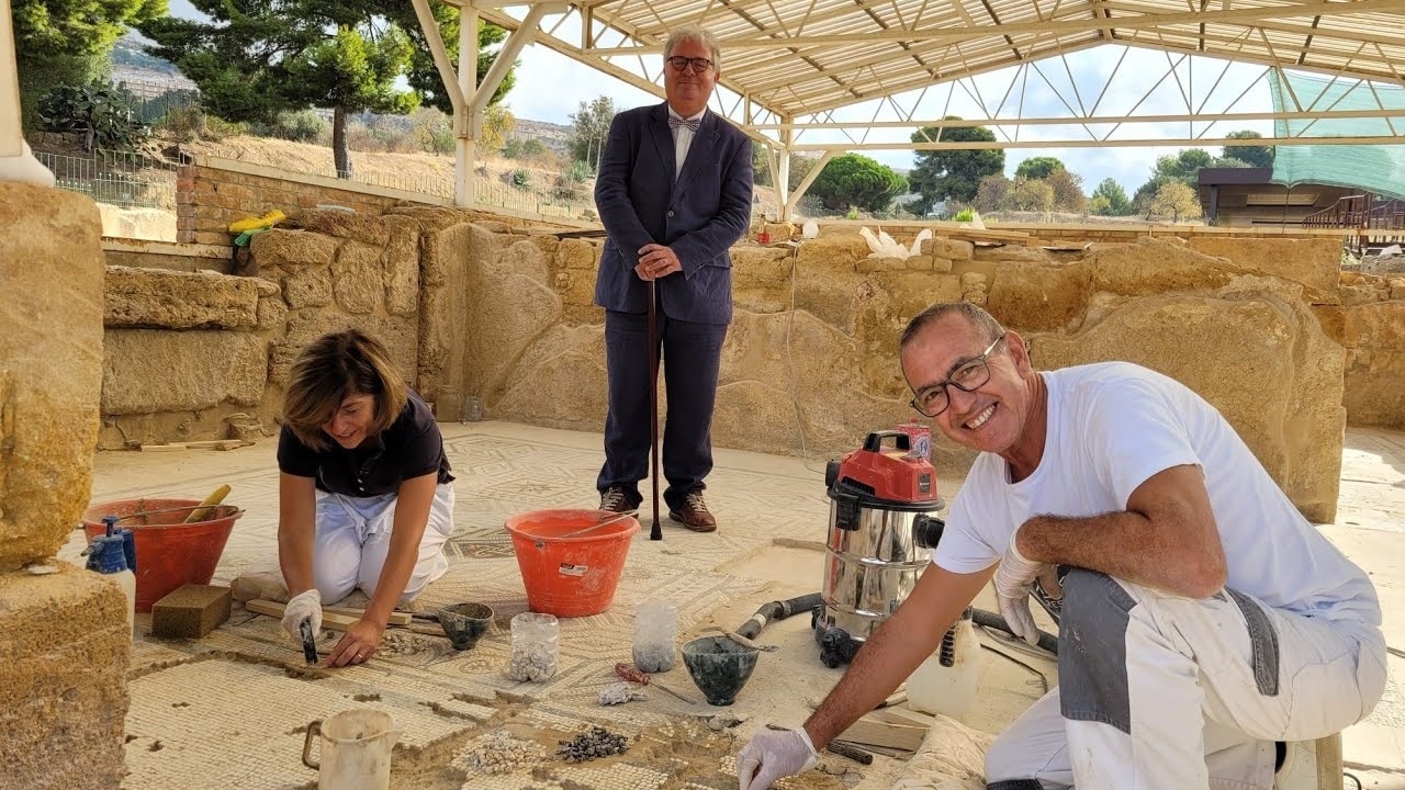 Al via il restauro dei pavimenti mosaico della Casa della Gazzella nel Quartiere Ellenistico Romano