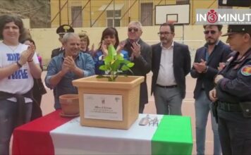 Cerimonia di messa a dimora della Talea del giudice Falcone al Leonardo