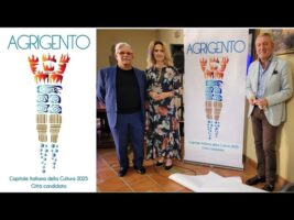 Telamone realizzato con i 4 elementi della natura: aria acqua terra fuoco che sostengono Agrigento Capitale Italiana della Cultura 2025, ecco l’ideatrice del logo Barbara Spallitta