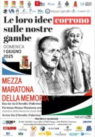 DOMENICA 1 GIUGNO SI CORRERA’ LA “MEZZA MARATONA DELLA MEMORIA”, PER RICORDARE GIOVANNI FALCONE, PAOLO BORSELLINO E GLI AGENTI DELLE SCORTE  “Le loro idee corrono sulle nostre gambe”