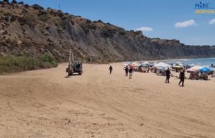 RUSPA IN SPIAGGIA IN MEZZO AI BAGNANTI!