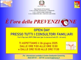Prevenzione del cervicocarcinoma, open day di visite gratuite il 26 giugno nei consultori familiari della provincia