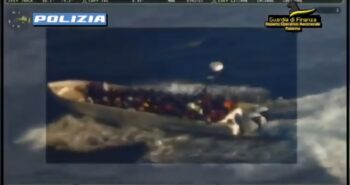 POLIZIA DI STATO E GUARDIA DI FINANZA FERMANO UNO SCAFISTA