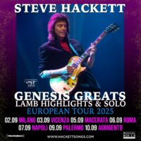 Steve Hackett torna in Italia: il 10 settembre tappa ad Agrigento