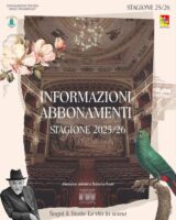 Teatro Pirandello, stagione 2025/2026, prelazione abbonati fino al 10 ottobre