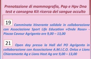 “Tripla prevenzione oncologica stabile”. In corso anche le azioni dell’ “Ottobre in rosa” con mammografie gratuite domani al “San Giovanni di Dio”