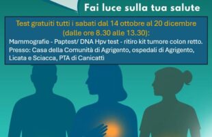 Lotta ai tumori, l’ASP di Agrigento lancia l’iniziativa “Tripla Prevenzione Oncologica stabile”