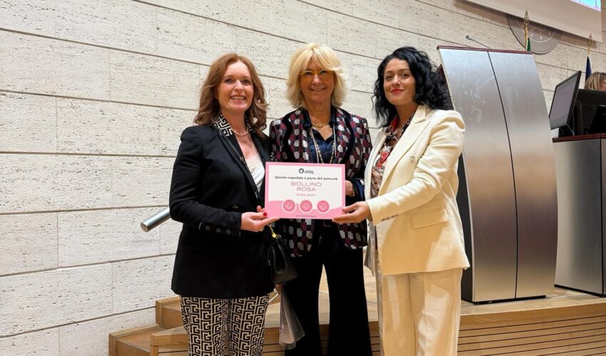 Il “San Giovanni di Dio” di Agrigento ottiene il più alto riconoscimento ministeriale per “un ospedale a misura di donna”: tre, il massimo numero, i bollini rosa attribuiti alla struttura